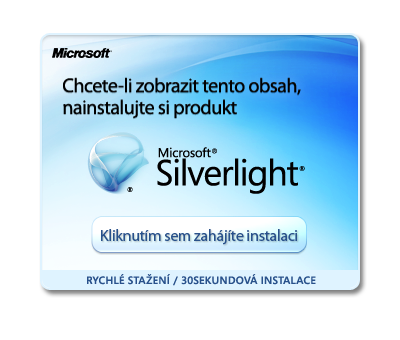 Instalace Microsoft Silverlight